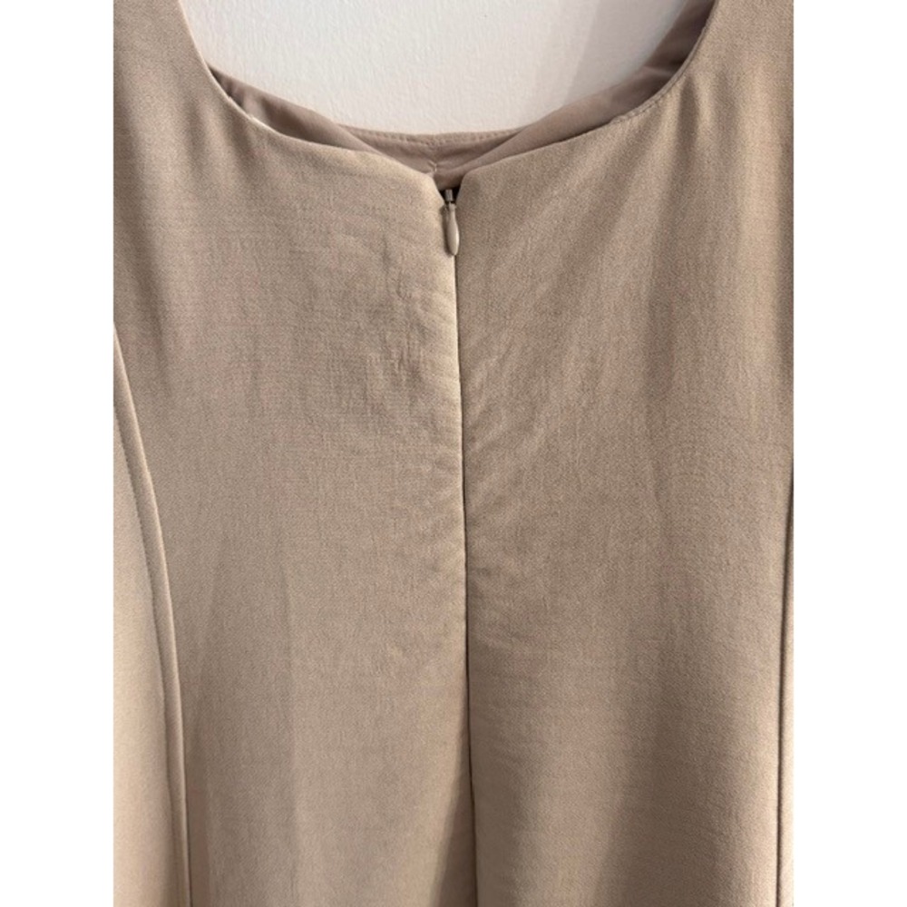 Joie Tan Beige Sleeveless Scoop Neck Midi Dress with Pockets Size 4 NWT - Picture 5 of 8
